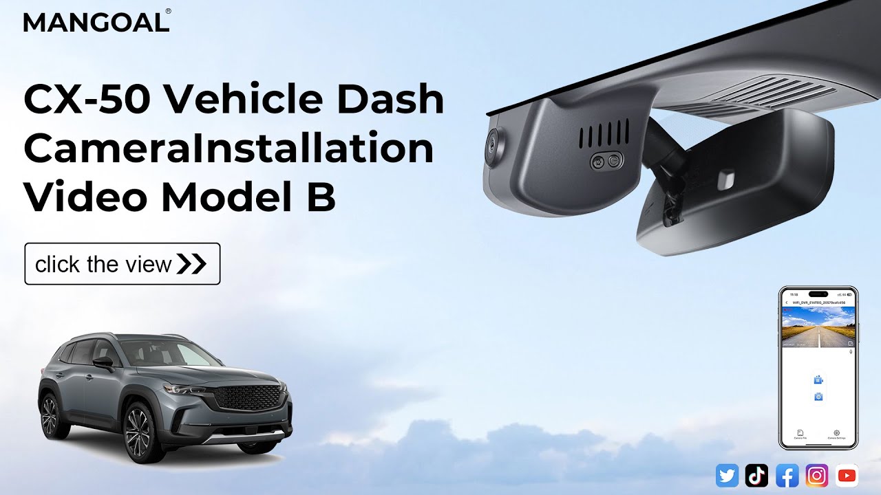 Mazda CX-50 2025 2026 Model-B Mangoaltech Dash Camera 041F Installation