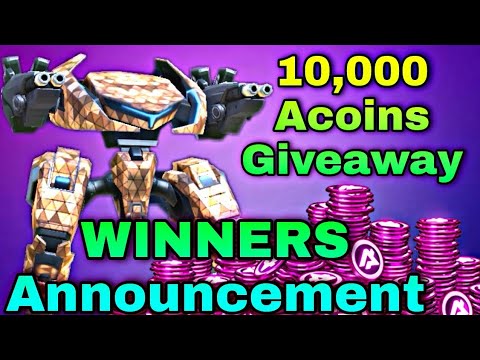 10,000 Acoins Giveaway💖 || Mech Arena Winners Announcement 🍀