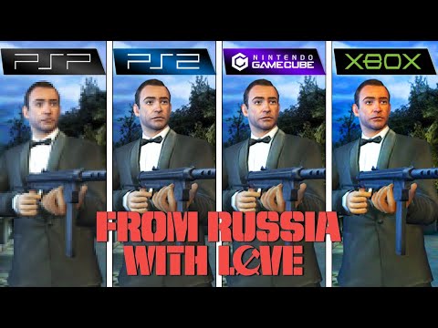007 From Russia with Love (2005) PSP vs PS2 vs GameCube vs XBOX (Graphics + FPS)
