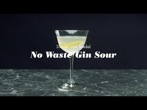 Drinks with Riedel - No Waste Gin Sour
