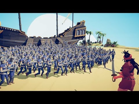 Pirate Queen True Power vs All Sword Units TABS Pirate Update Totally Accurate Battle Simulator