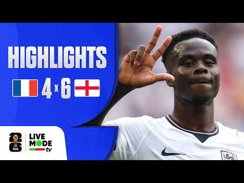 França 4-6 Inglaterra (WC 2026)