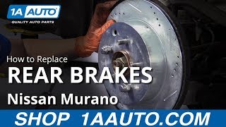 How to Replace Rear Brakes 09-14 Nissan Murano