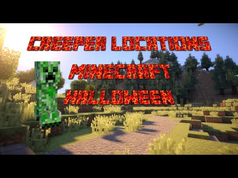Minecraft Halloween Shootable Easter Egg Walkthrough - all 15 Creeper locations
