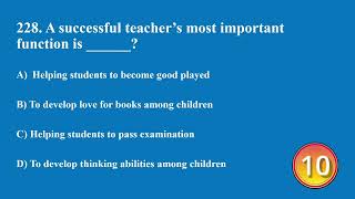 221 to 240 Pedagogy Quiz | Test Your Knowledge for Teaching Exams | Pedagogy MCQs with Answers