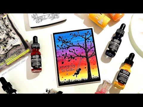 Liquid Watercolors + MMH May 18 | Acuarelas Líquidas + Hero Arts Kit Mayo 2018