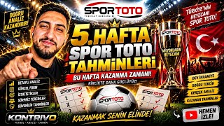 5. Hafta Spor Toto Tahminleri | Bu Haftanın En Kritik Maçları ve Sürpr