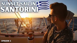 SANTORINI SUNSET SAIL | GREECE TRAVEL VLOG