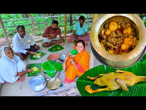 গ্রাম্য পদ্ধতিতে হান্ডিতে পাতি হাঁস রান্না | Duck curry recipe in Handi | village style cooking