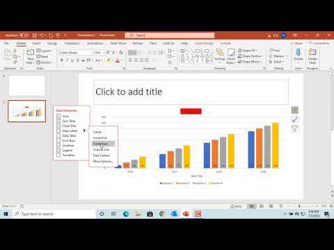 How to Change Chart Elements like Axis, Axis Titles,...