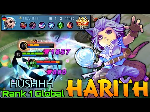 19 Kills Harith NonStop Legendary! - Top 1 Global Harith by HUSHHH - Mobile Legends