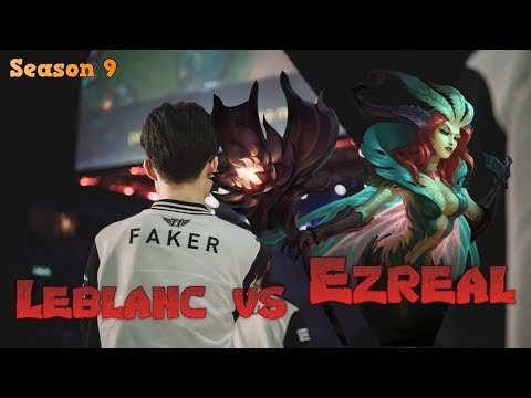 Faker - Leblance vs Ezreal Mid - Patch 9.19 LoL Season 9 KR Ranked | League of Legends Replays