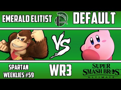 Spartan Weeklies #59, WR3: Emerald Elitist(Donkey Kong) vs Default(Kirby)