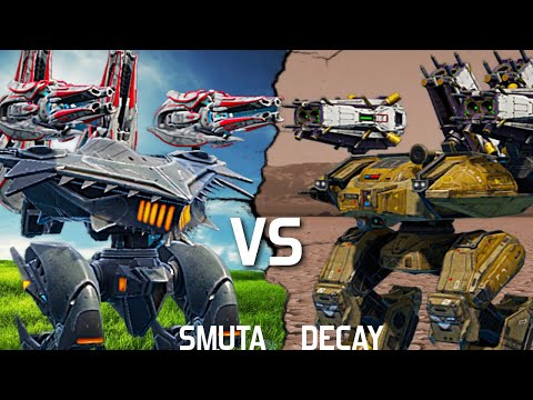 SMUTA vs DECAY - Head 2 Head SHOWDOWN - Which Is The Ultimate Heavy Weapon? | War Robots