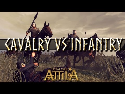 Total War Attila Patch 2 - Shock Cavalry vs Spear and Melee Infantry