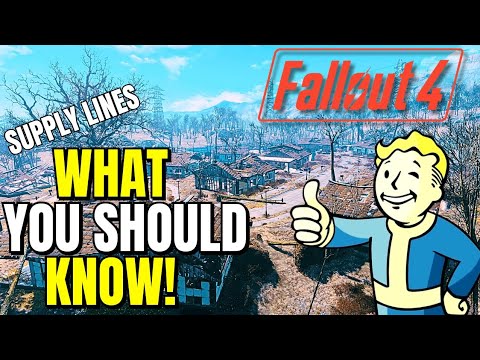 EVERYTHING You Need To Know About SUPPLY LINES in Fallout 4!!