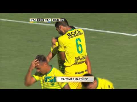 Gol de Martínez. Defensa 1 - Rafaela 0. Fecha 3. Primera División 2016