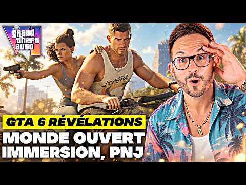 GTA 6 : NOUVELLES RÉVÉLATIONS 🔥 MONDE OUVERT, PNJ, IMMERSION !!!