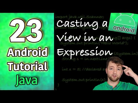 Android App Development Tutorial 23 Casting a View in an Expression Not a statement fix | Java