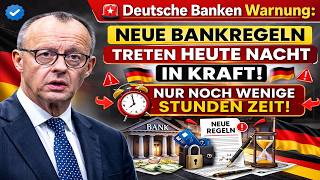 🚨 Deutsche Banken Warnung:Neue Bankregeln Treten HEUTE NACHT In Kraft 