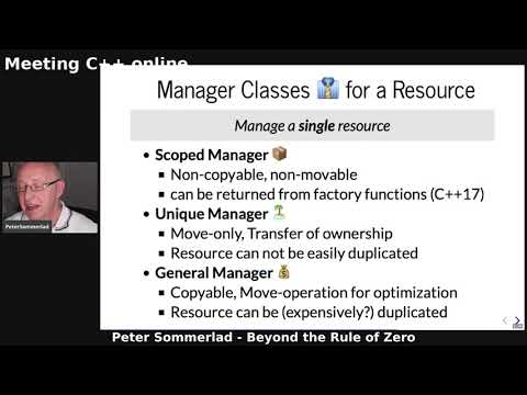 Meeting C++ online - Peter Sommerlad - Beyond the rule of zero