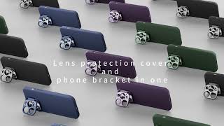 Nillkin Lens Wing iPhone 15 Pro Max Hoesje Siliconen met MagSafe Zwart Hoesjes
