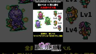 FF5 狩人だけで大海溝のボス 低Lv FINAL FANTASY V SFC版 job unification & Low-Level Run VS Minotaur