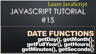 Get Current Date and Time - Learn JavaScript