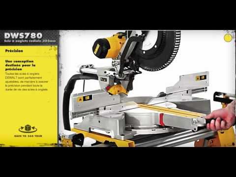 Scie à onglets radiale 305mm - 1675W - DWS780 DEWALT