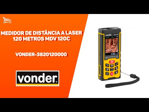 Medidor de Distância a Laser 120 Metros MDV 120C - Video