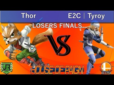House of Paign VIII  LOSERS FINALS - Thor (Fox, Cloud) vs E2C | Tyroy (Sheik)
