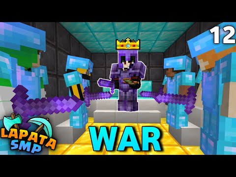 Biggest WAR to Become King in Minecraft Lapata SMP (S3-12)
