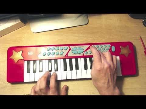 Chad Valley (Argos) Toy Electronic Keyboard Review And Demonstration