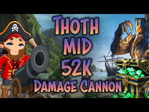THOTH MID! Exploding Gods With a 52k Damage CANNON! -SMITE
