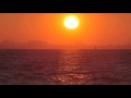 [10 Hours] Orange Sunset and Sea - Video & Audio [1080HD] SlowTV