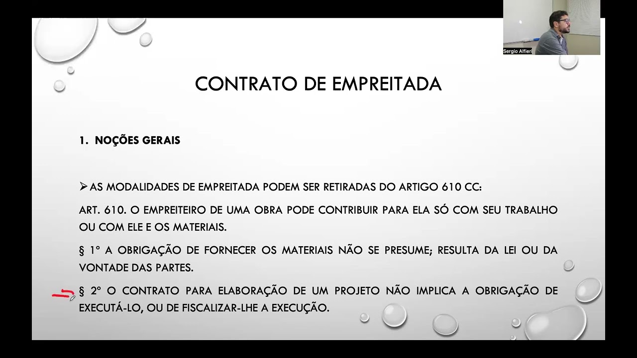 Contrato de empreitada (parte 1)