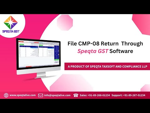 File CMP-08 through Speqta GST Software