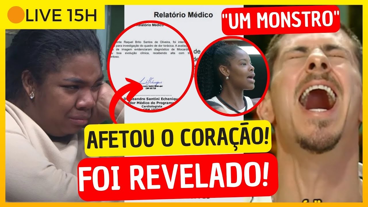 🟠AGORA! Novo boletim médico revela diagnóstico de Raquel Brito! Sacha arma plano contra Suelen! e+