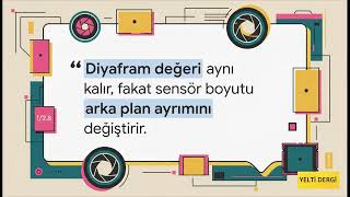 Doğru Fotoğraf Rehberi- Bölüm 3: Objektif ve Sensör Boyutları