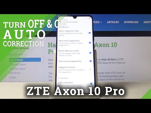 How to Use Auto-Correction in ZTE Axon 10 Pro – Locate Keyboard Settings
