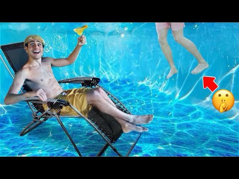 ANTO COSTRUISCE UNA CASA SOTT’ACQUA PER NASCONDERSI DA VINCI…🏠🌊 *24 ore*