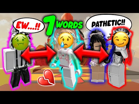 🔥 MY FRIENDS LEFT ME WHEN I ONLY HAD 7 WORDS 🤐 #roblox #robloxstory