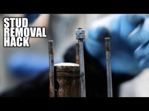 Easy Engine Stud Removal and Installation Double Nut Hack