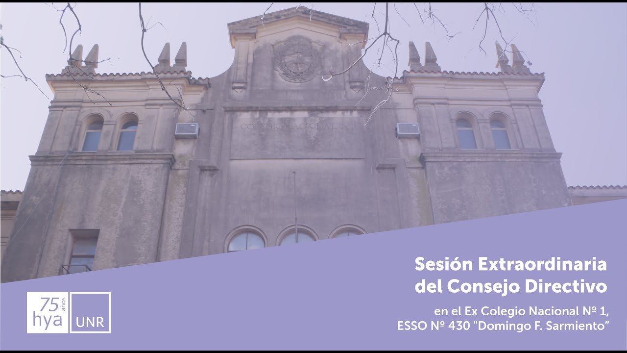 Sesión Extraordinaria del Consejo Directivo en el Ex Colegio Nacional Nº 1  "Domingo F. Sarmiento".
