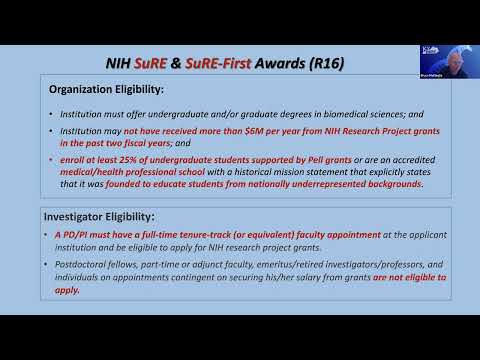 Virtual Seminar Series: April 6, 2022 – New NIH R16 Funding Mechanism
