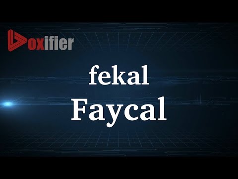How to Pronunce Faycal in French - Voxifier.com