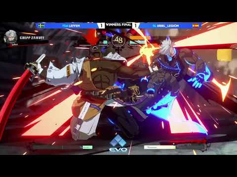 Guilty Gear Strive: TSM Leffen vs RL Uriel_Legion - Winners Finals - EVO 2021 Online EU
