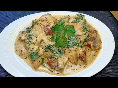 #pechugas #de #pollo #a #la #toscana #espectacular 😋😋😋