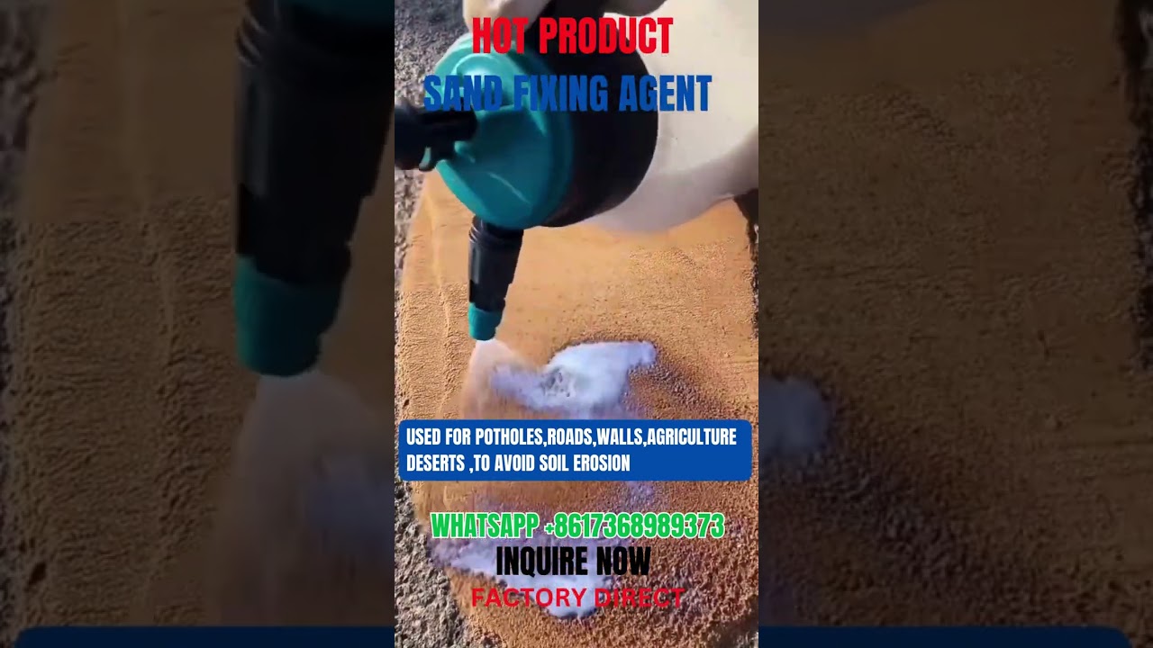 Acrylic Polymer for Dust Soil and Sand Stabilisation
