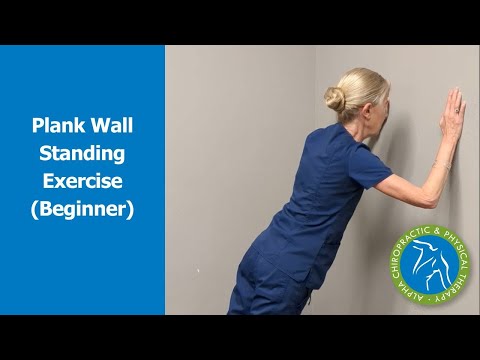 Plank Wall Standing Exercise (Beginner)
